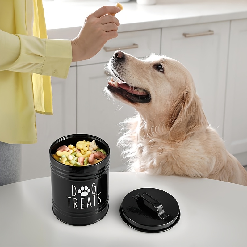 Metal Dog Treat Container Dog  - Pet Supplies Is Food 评论和价格