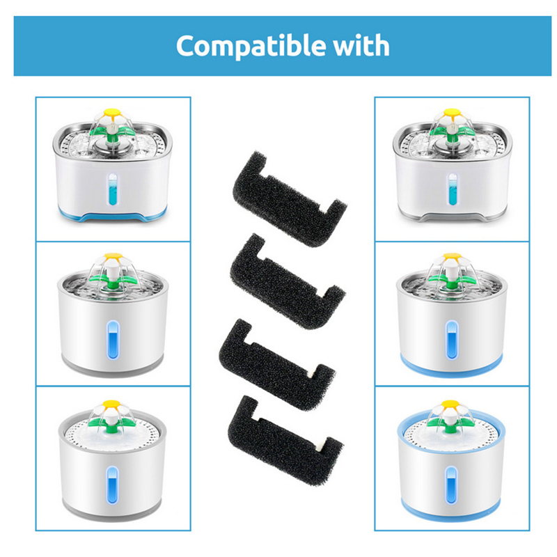 1/4Pc Sponge Filter for Cat Wa - Cat Water Fountain Filter 评论和价格