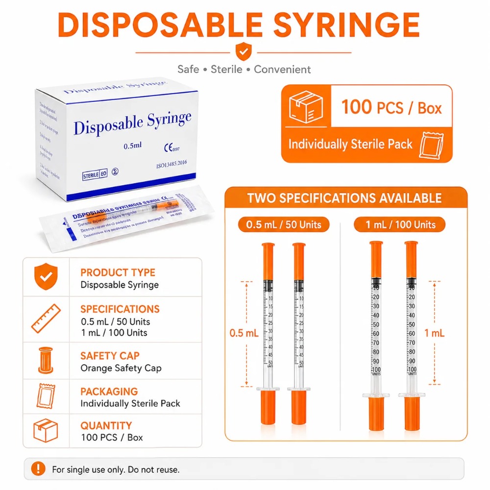 100pcs Disposable Syringe1ml 0 - Pet Supplies App 评论和价格