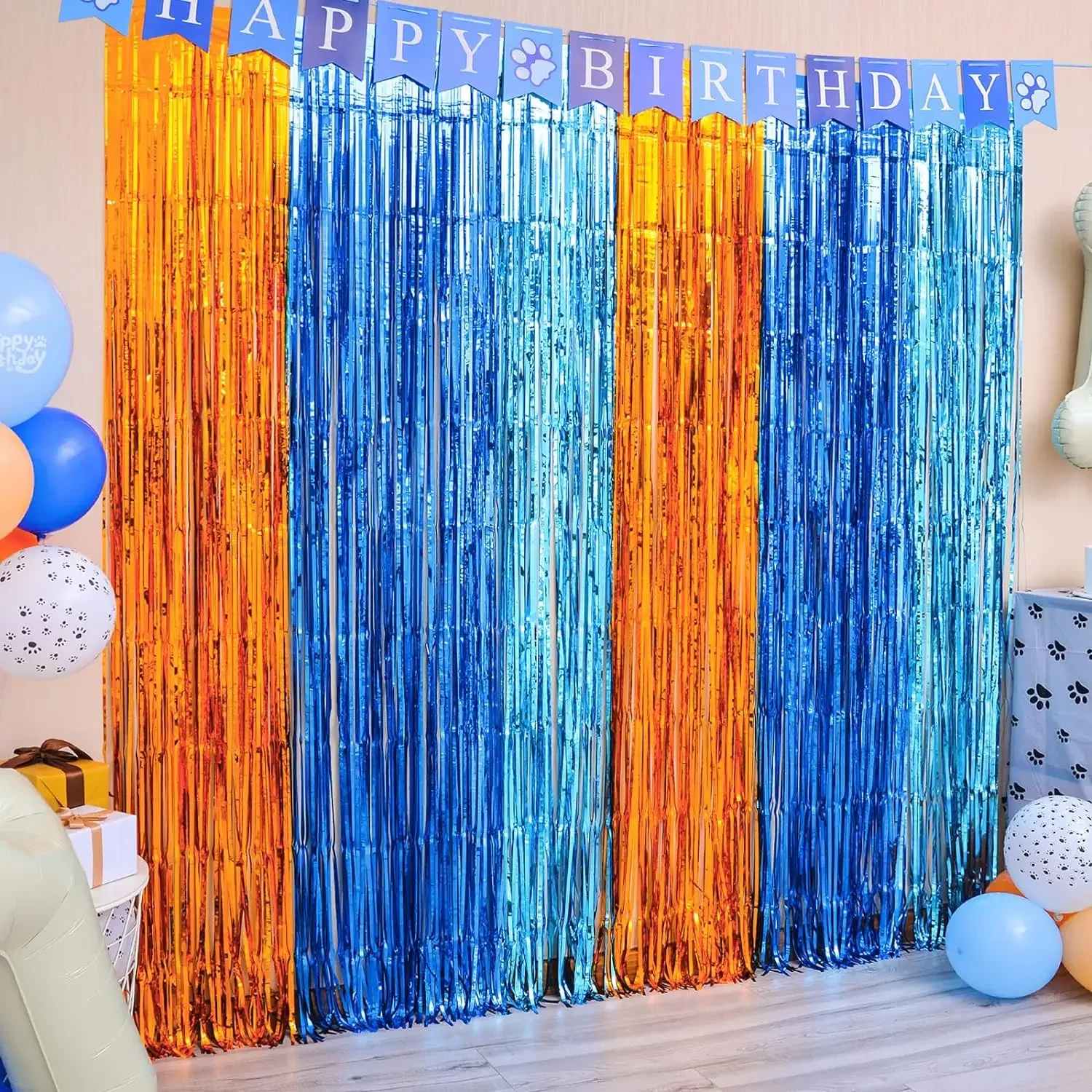 Orange Blue Dog Foil Fringe Cu - Pet Supplies App 评论和价格