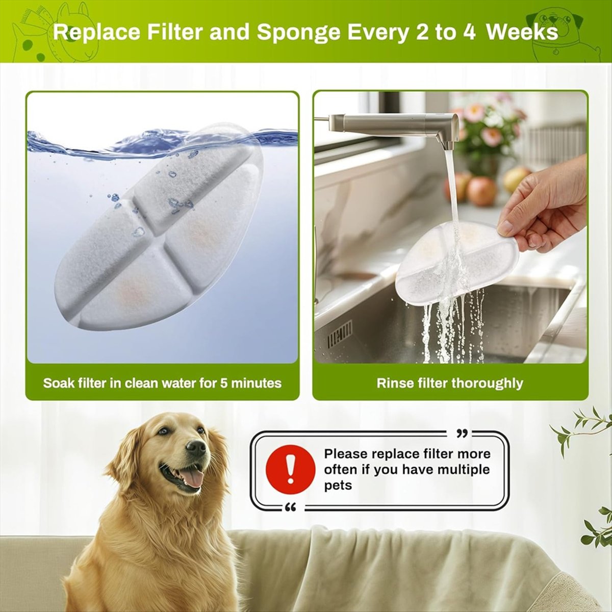 FSLH Filters and Pump Sponges  - Cat Water Fountain Filter 评论和价格